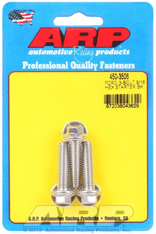 Arp High-Strength Starter Mounting Bolts – Chromoly Steel, Threaded For Durability (450-3506) 1