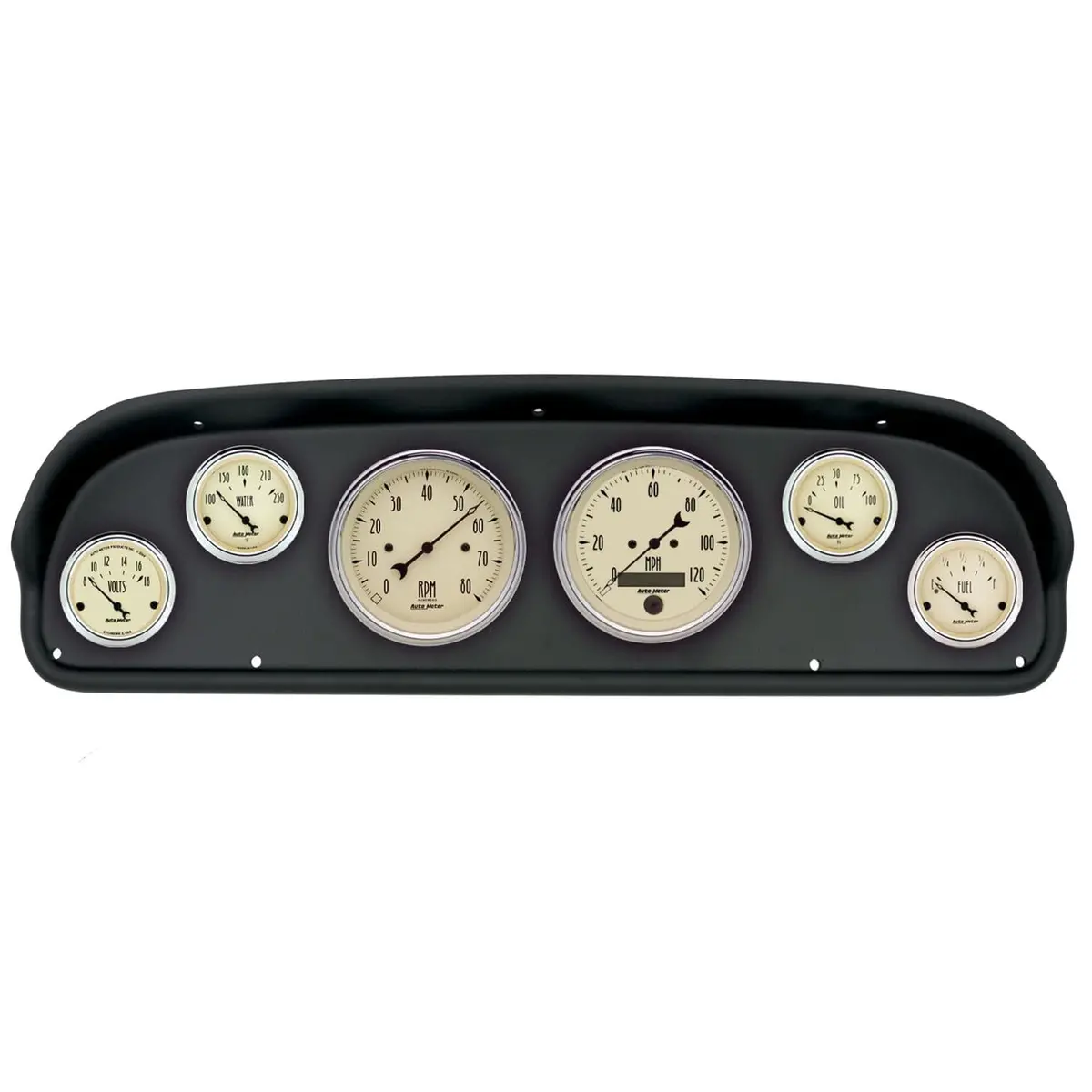 Autometer Antique Beige Instrument Cluster With Classic Styling And Modern Functionality - 2101-02 1