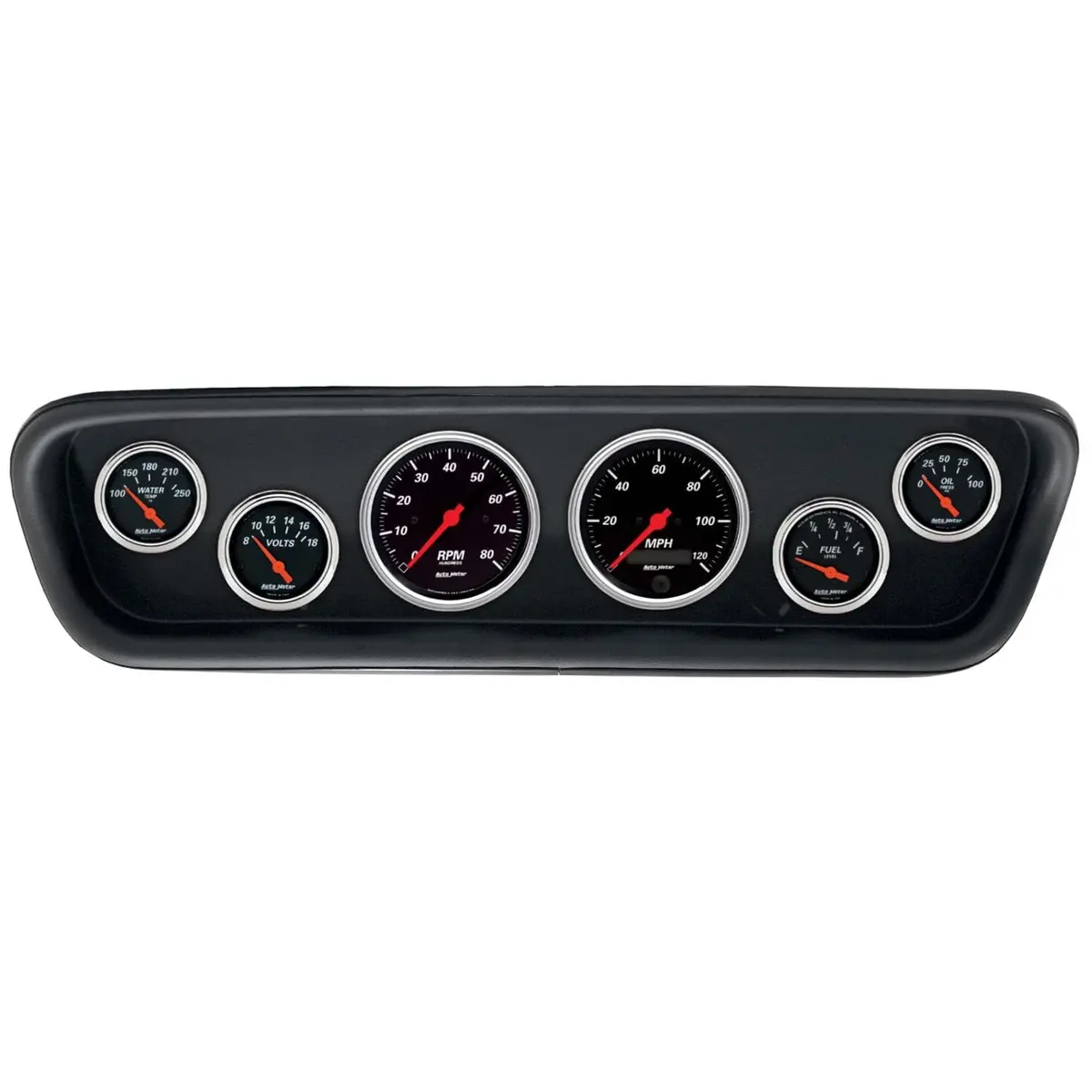 Autometer Designer Black Gauge Cluster – 6-Inch Digital-Analog Combo (Model 2107-06) 1