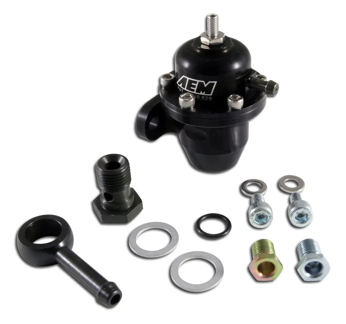 Aem 25-303Bk Adjustable Billet Fuel Pressure Regulator 1