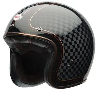 Bell Custom 500 Full-Face Motorcycle Helmet – Dot-Certified, Hand-Painted Design 1