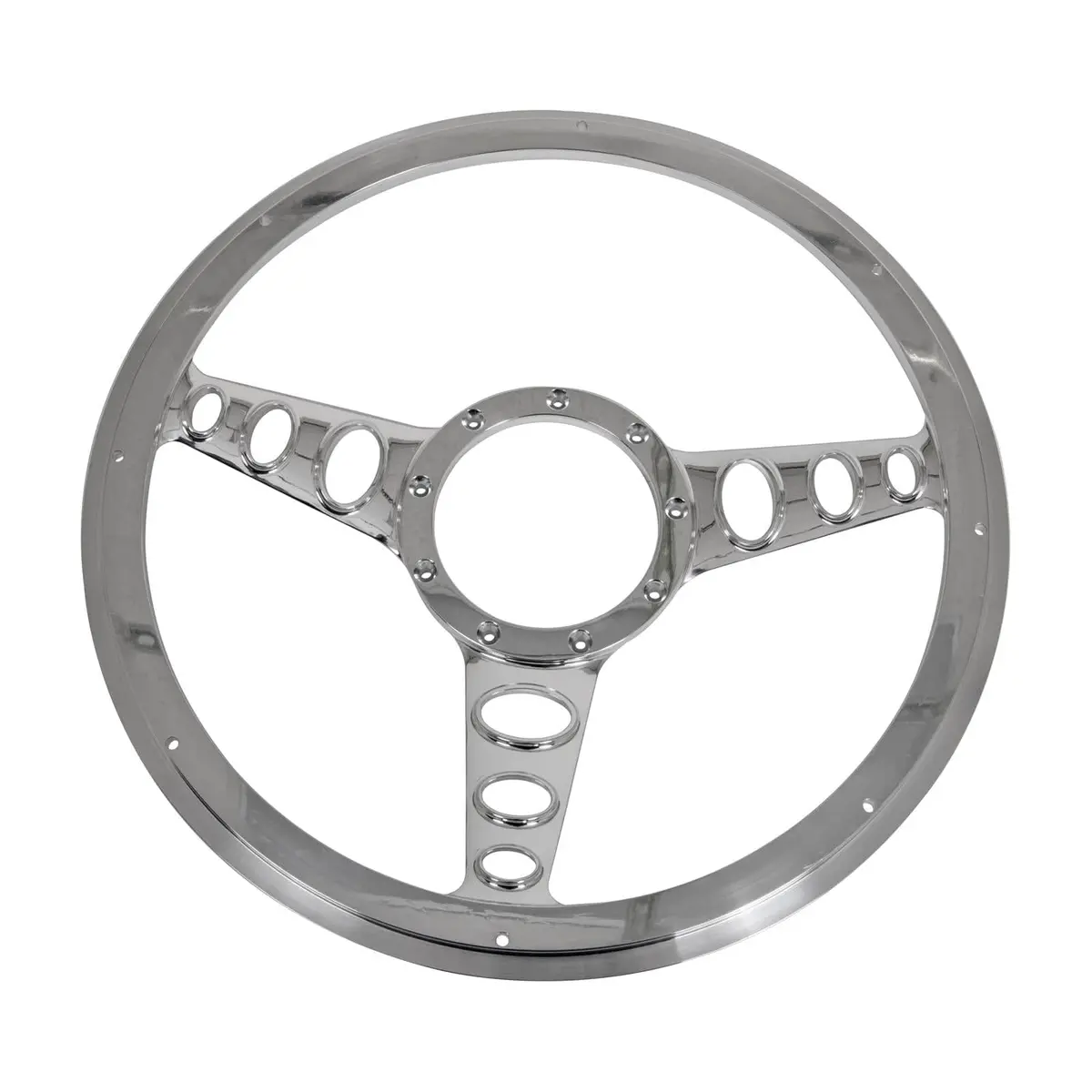 Billet Specialties Half-Wrap Racing Steering Wheel – 15" Diameter, 3.5" Dish (30445) 1