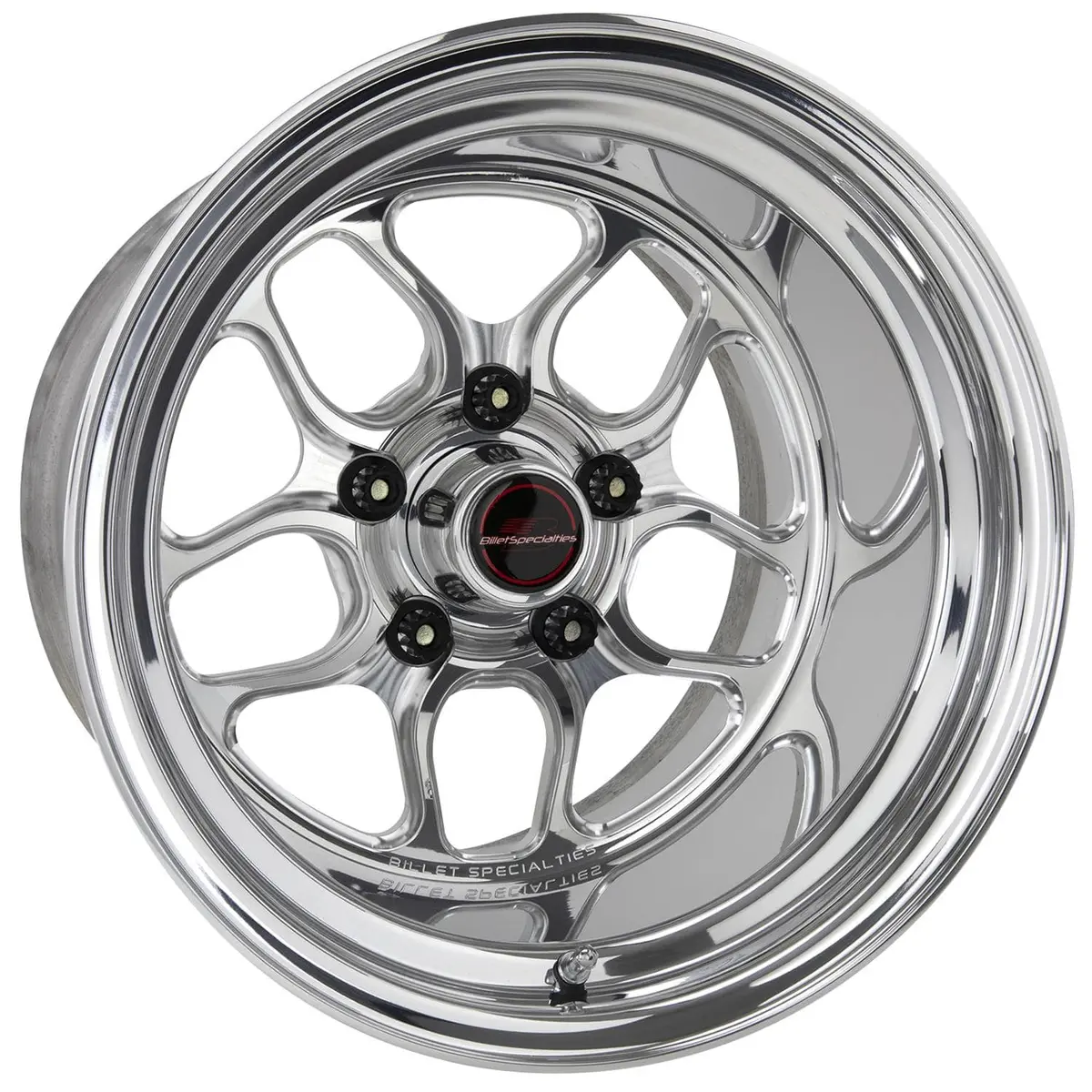 Billet Specialties Rs025157355N Custom Wheel – 15-Inch Diameter, Polished Aluminum Design 2