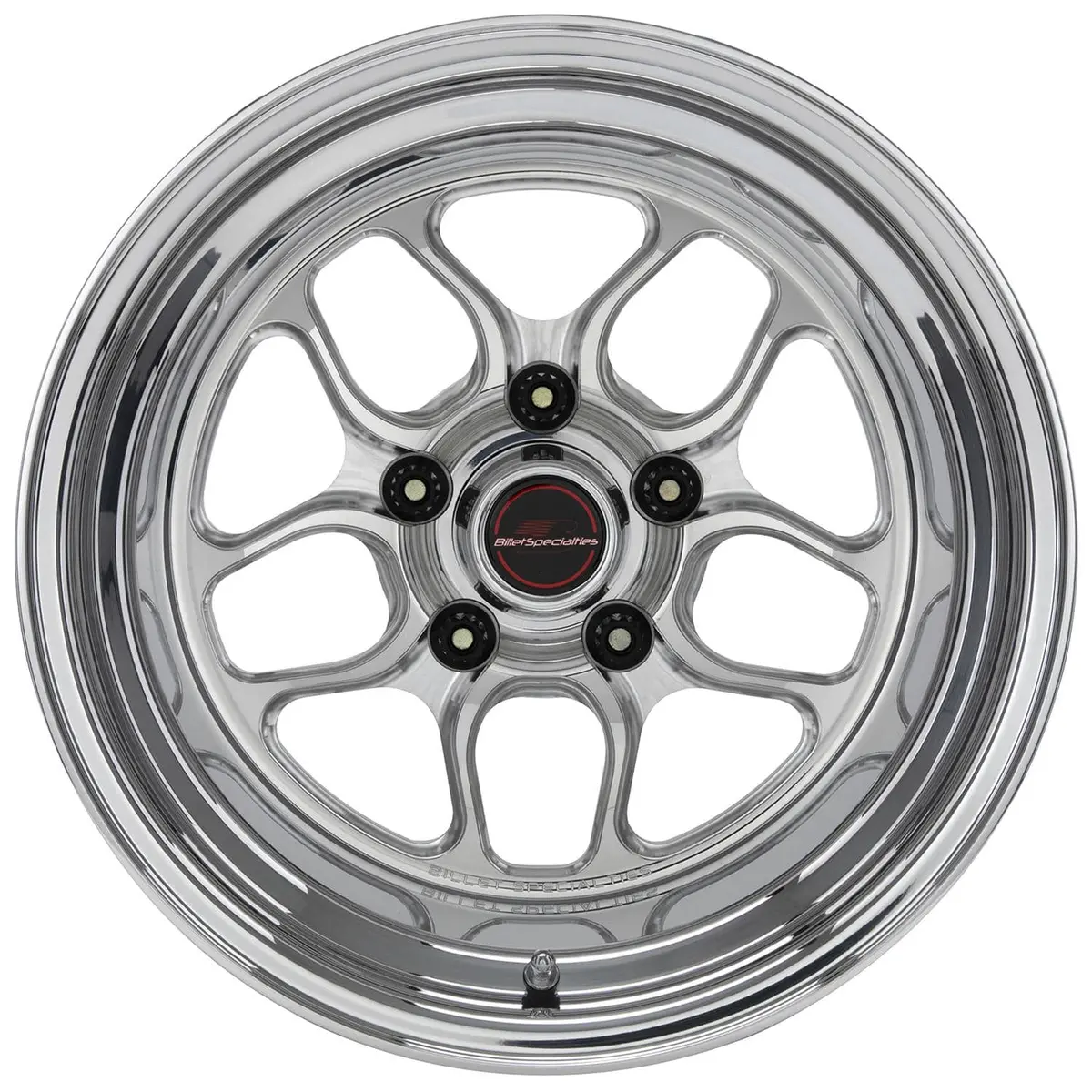 Billet Specialties Rs025157355N Custom Wheel – 15-Inch Diameter, Polished Aluminum Design 1