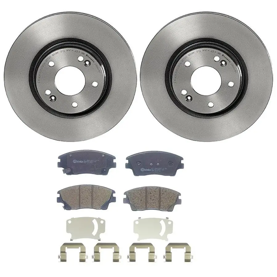 Brembo Kt00A33 Front Brake Kit – Premium Disc Brake Pad And Rotor Set With Oe Fitment 1