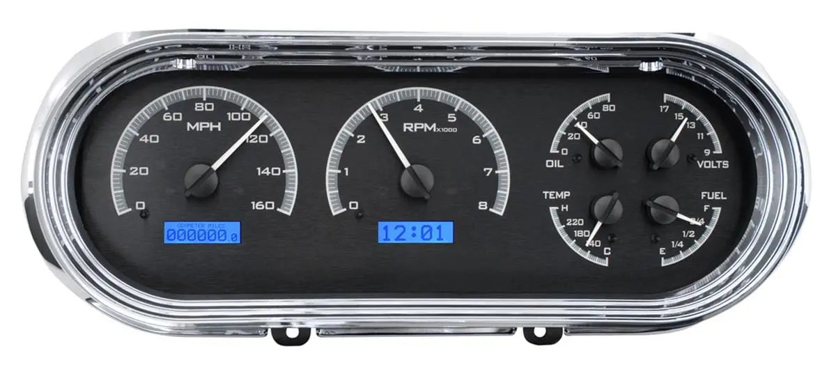 Dakota Digital Vhx-63C Direct-Fit Analog Gauge System With Black Face 1