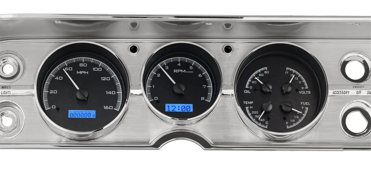 Dakota Digital Vhx-64C-Cvl-K-B Direct-Fit Analog Gauge System 1