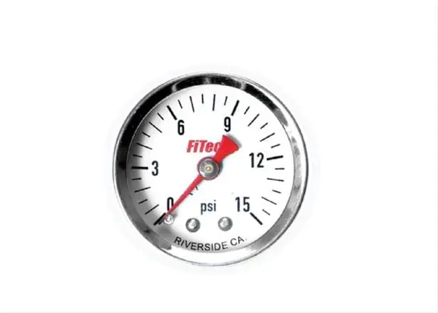 Fitech 80116 Analog Fuel Pressure Gauge 1