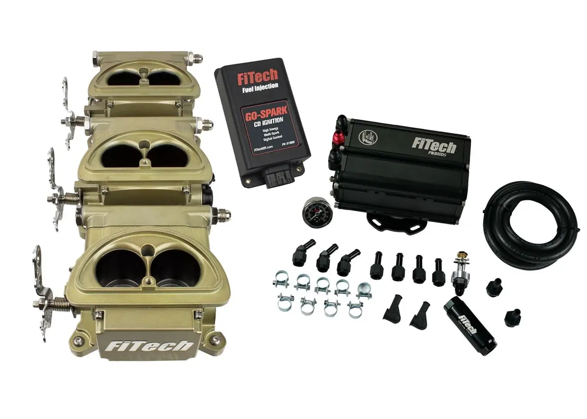Fitech Go Efi 3×2 Tri-Power Fuel Injection System – 600 Hp, Self-Tuning Master Kit (35561) 1