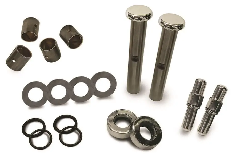 Gt2 Polished Stainless Steel King Pin Conversion Kit For Vintage Steering 1