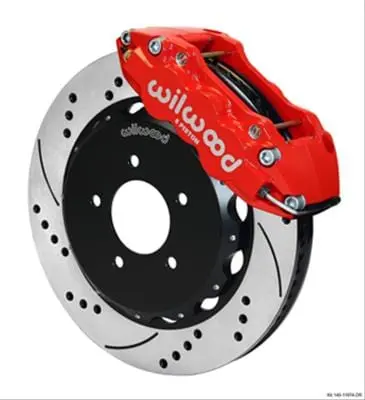 Wilwood Aero6 140-11974-Dr Big Brake Front Kit – Lightweight, Track-Ready Caliper & Rotor System 1